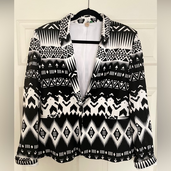 Anthropologie Farm Rio Print Blazer - Picture 1 of 1